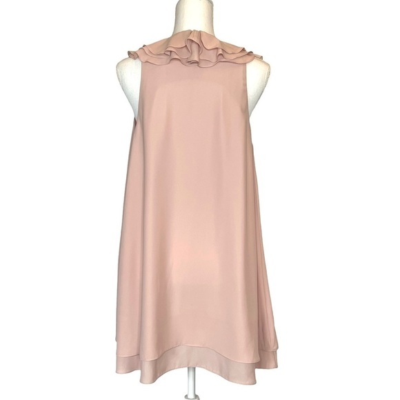 AMANDA UPRICHARD | Tie Neck Ruffle Dress - Picture 4 of 7